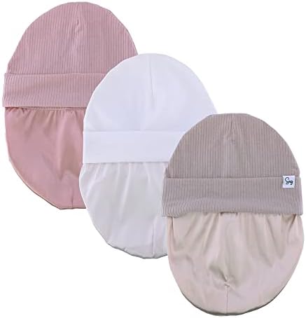 Jersey Beanie Hat for Newborn Baby Boys Girls Silky Satin Lined Hats Bonnet Toddler Infant Little Kids Beanies Caps - Image 3