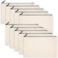 Legigo Blank Canvas Bags Zipper Pouch Makeup Bags Pencil Pouch Bulk by Legigo