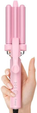 Farery Mini Hair Waver, 1/2 Inch 3 Barrel Curling Iron for Short Hair by FARERY