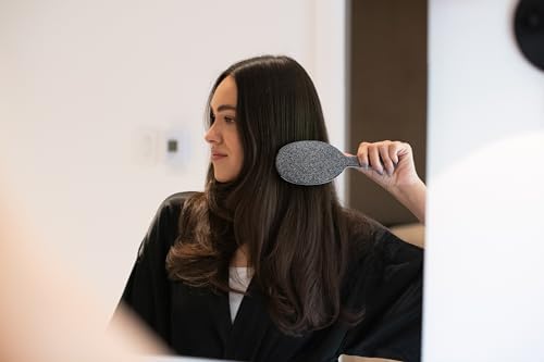 FRAMAR Glitter Hair Brush Detangler, Detangling Hairbrush For Women – Black - Image 3