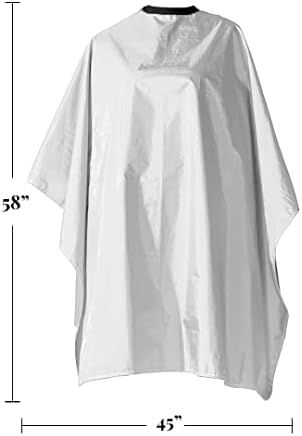 Betty Dain Reversi Reversible Coloring Cape, 50" x 60", Silver/Black - Image 3