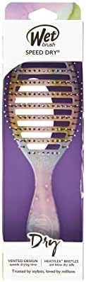Wet Brush Speed Dry Hair Brush - Splatter (Color Wash) - Vented Design and Ultra Soft HeatFlex Bristles Are Blow Dry Safe With Ergonomic Handle Manages Tangle and Uncontrollable Hair - Pain-Free - Image 4