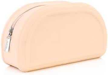 Silicone makeup bag, brush holder, teacher gift, holiday gift, stuff bag, travel cosmetic bag, toiletry organizer, pencil case, zipper bag by OLCA