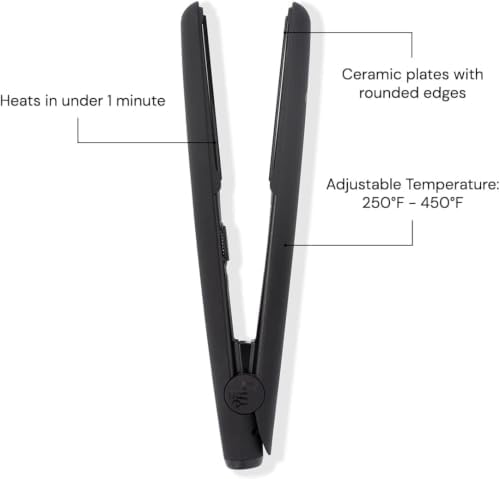 L'ANGE HAIR Le Ceramique 1-Pass Flat Iron Hair Straightener | Fast Heating Ceramic Flat Iron | Best Hot Tools Professional Hair Straightener to Lock in Moisture & Shine | (Black) - Image 3
