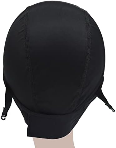 2 Pcs Headband Wig Caps Adjustable Dome Wig Grip Cap Ice Silk Material for Making Headband Wigs (Dome Wig Caps) - Image 3