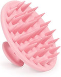 Meartchy Silicone Scalp Massager Shampoo Brush, Scalp Brush for Hair Growth & Dandruff Removal, Hair Scrubber Scalp Stimulator Exfoliator Brush with Soft Bristles for Wet Dry Scalp Care (Pink) by Meartchy