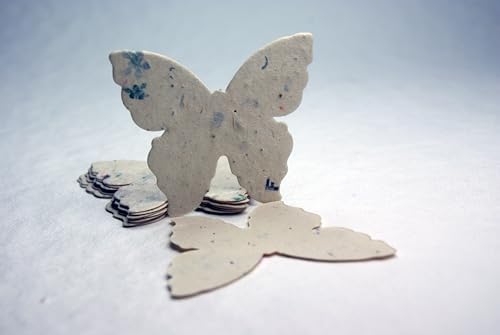 Wildflower Seed Paper Butterfly Shape - Large 3" - Set of 24 (47s Junk Mail) - Image 3