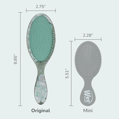 Wet Brush Original Detangler Hair Brush, Teal (Groovy Disco), Ultra-Soft IntelliFlex Bristles, Detangling Bristles Glide Through Tangles (Wet Dry & Damaged Hair), Women & Men - Image 5