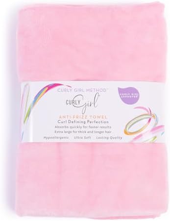 Curly Girl Towel for Women with Curls, Anti-Frizz, Absorbent, Fast Drying, Curly Hair, Microfiber Hair Drying Towel for Curls by CURLYGIRL