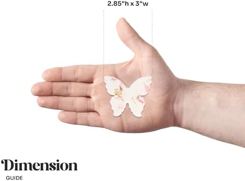 24 Favor Set, Pink Butterfly Gift Wrap Tags w/Wildflower Seeds - Image 3