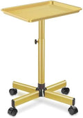 Salon Señor Salon Tray on Wheels Tattoo Rolling Tray Salon Service Cart Height Adjustble Hair Service Color Tray Gold by SalonSe%C3%B1or
