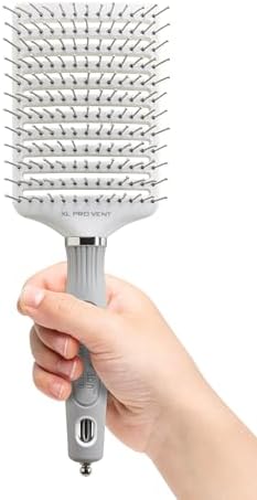 Olivia Garden Ceramic + Ion XL Pro Hair Brush - Paddle Brush for All Hair Types - Smooths and Adds Shine - Image 3