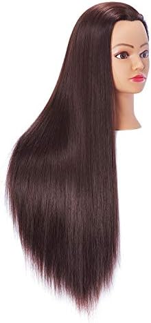 Hairingrid 26"-28" Mannequin Head Synthetic Fiber Hair Training Manikin - Image 3
