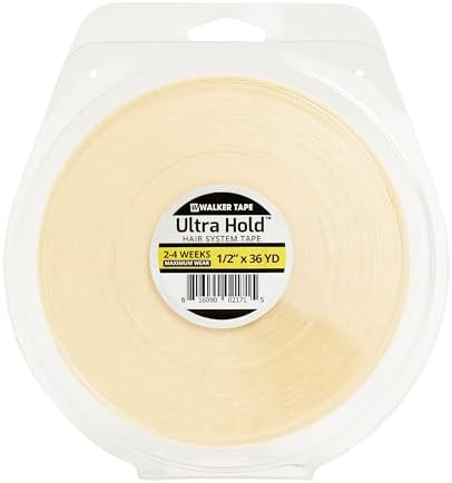 Walker Tape Ultra Hold Hair Extension Tape Roll 1/2" x 36 Yards, Strong Double Sided Hair Tape for Tape in Hair Extensions Human Hair, Wig Tape for Lace Systems and Extension Tape Replacement Wear by WalkerTape