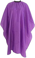 Nylon Hairdressing Cut Cape with Snap Closure Haircutting Salon Waterproof Hair Styling Cape -Purple by Emivery
