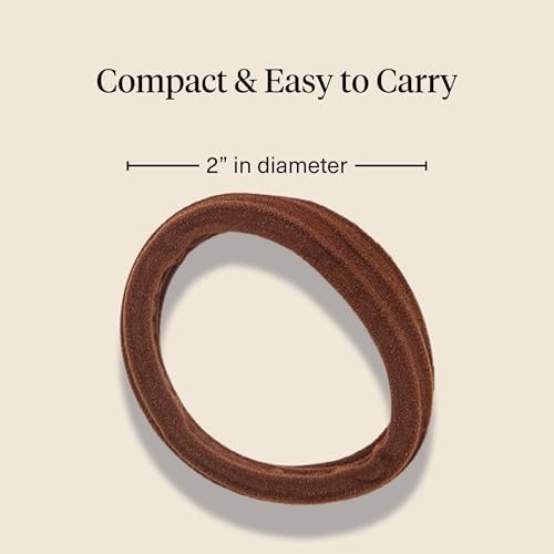 Kitsch Seamless Hair Ties No Damage - Stretchy Hair Bands - Rosewood, 8pcs - Image 5