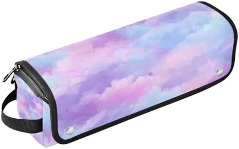 Hair Tools Travel Bag with Heat Resistant Mat Detachable 2-in-1 Curling Iron Travel Case Hot Tools Organizer for Straightener Flat Iron Pink Purple Blue Gradient by WelcometoElliTarr