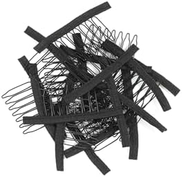 30 Pcs Wig Clips Wig Combs to Secure Wig 7-Teeth Wig Combs for Making Wig Caps (30 pcs, Black) by xuxisowo