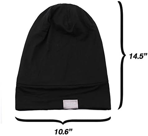 Beanie Sleep Hats Bonnet for Women Girls Curly Frizzy Hair Cover - Image 5