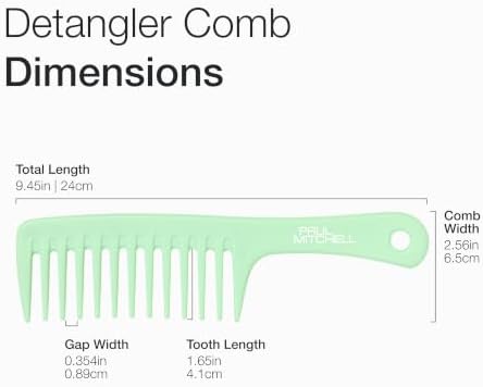 Paul Mitchell Detangler Comb, Wide Tooth Comb Detangles Wet or Dry Hair - Image 3