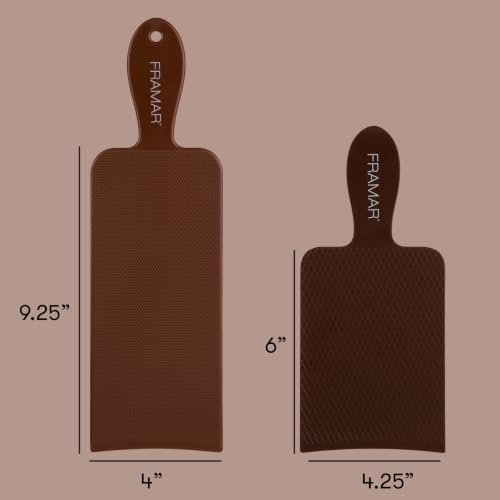 FRAMAR Chocolate Balayage Board and Paddle Set, Highlighting Board, 2 Pack - Image 5