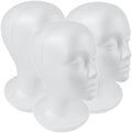 SHANY Styrofoam Model Heads ,Hat Wig Foam Mannequin Female Wig Head Stand ,Mannequin Head for wigs , Wig Holder - Round Base , 11 Inches Female Mannequin Head - 3 Pieces by SHANYCosmetics