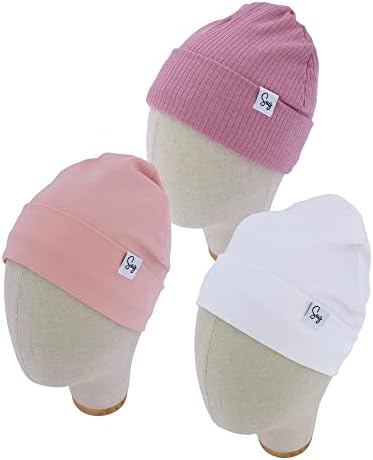 Jersey Beanie Hat for Newborn Baby Boys Girls Silky Satin Lined Hats Bonnet Toddler Infant Little Kids Beanies Caps - Image 2
