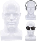 FanLin Male Mannequin Head Professional Manikin Head for Display Wigs Hats Headphone Mask Sunglasses Jewelry and Scravat Display Stand (Light white) by FanLin