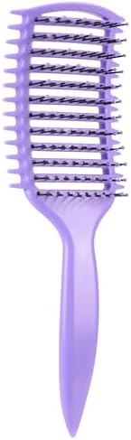 Curl Defining Brush, Vented Curly Hair Brush for Effortlessly Detangling Shaping and Defining Women's Men's Curls on All Wet or Dry Hair Types, Reduces Frizz (Purple) - Image 7