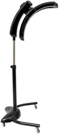 Standing Hair Dryer, 950W Vertical Hair Styling Heater, Professional Floor Hair Color Processor 360° Swivel Salon Hair U-Shaped Heater with with TEM & Time Adjustment for Perms, Hot Oil (Black) by Unknown