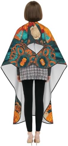 Skull Vintage Hair Cutting Barber Cape Hair Salon and Dyeing Styling Cloth for Women/Men - Image 3