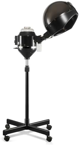Artist hand Professional Hair Steamer for Deep Conditioning, Height-Adjustable Standing Hair Steamer with Timer, Hairdressing Care Hood Color Processor Beauty Salon Home by Artisthand