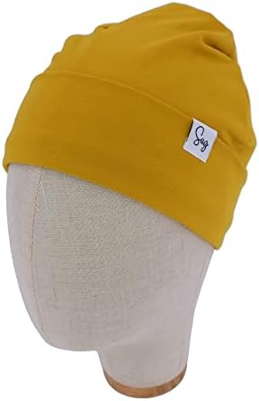 Jersey Beanie Hat for Newborn Baby Boys Girls Silky Satin Lined Hats Bonnet Toddler Infant Little Kids Beanies Caps - Image 2