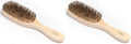Diane Reinforced Boar Bristle Wave Brush for Men and Barbers – Hard Bristles for Thick to Coarse Hair – Use for Detangling, Smoothing, Wave Styles, Restore Shine and Texture (Pack of 2) by Diane