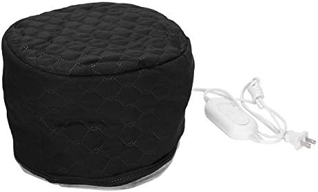 Heat Cap For Deep Conditioning, Adjustable Care Heating Steamer Cap Soft Bonnet Hooded Reusable Shower Portable Thermal Hat Steaming Haircare Therapy for Natural Hair Styling Spa Portable Home Use by Tiiyee