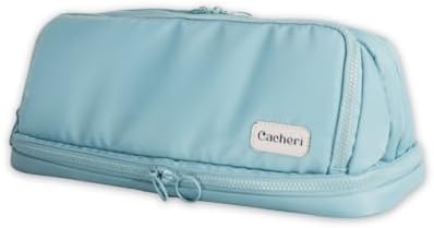 LARGE All in One Travel Toiletry Bag, Makeup Bag with Jewelry Compartment and Heat-Resistant Pocket for Hair Tools by TheCacheri