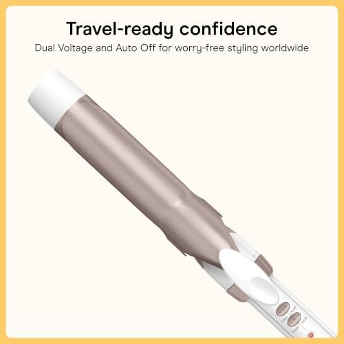 Conair Curling Iron, Double Ceramic, 1 1/4-in. Width, White/Rose Gold - Image 6