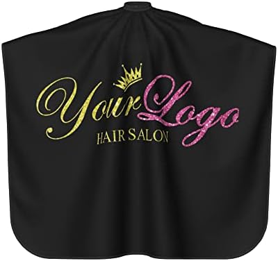 Barber Cape Hello Girl Gorgeous Glitters Eyelash Salon Apron Hair Cutting Cape Barbershop Kits For Women 55''X66'' - Image 2