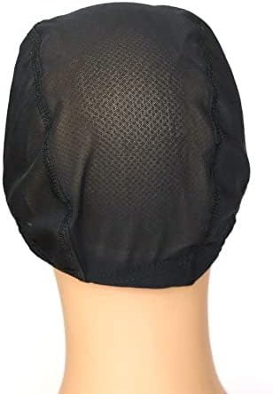 BTWTRY Stretch 1.3x3inch U Part Wig Cap with MONO Lace Dome Wig Caps for Making Wigs Elastic Band around Weft Wig Cap 1pc Black Color Mesh Dome Weaving Wig Cap (1 Pc, 0014) - Image 4