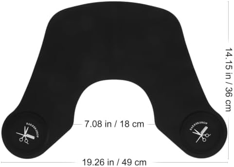 Hair Cutting Collar Silicone Neck Wrap Guard Hair Dyeing Shawl Hairdressing Cape Cutting Pad for Barbershop and Home Use Protects Clothing During Haircut Perm Coloring - Image 2