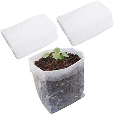Belit Nursery Growing Bags, 100 Pcs Fabric Seedling Pots Non-Woven Pouch for Gardening Seed Plant Bag, Potato, Flower, Tomato Plant Starts (5.7" x 5.7 ") by Belit