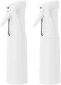 IMPORX Continuous Spray Bottle for Hair 2 Pack (10.1oz/300ml) White by IMPORX