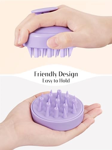 HEETA Scalp Massager Hair Scrubber Shampoo Brush Exfoliator for Hair Growth - Image 3