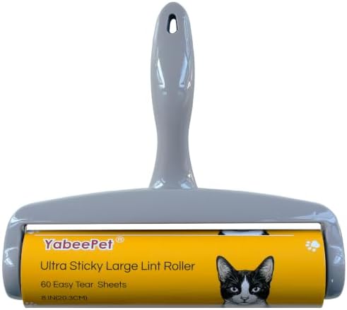8 Inch Extra Sticky Large Lint Roller, 1 Roller by Yabeepet