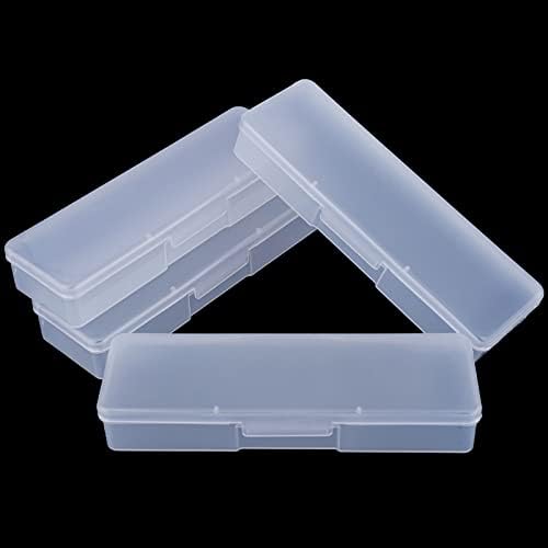 4PCS Plastic Storage Personal Box for Nail, Nail Implement Box (clear) by Lokyango