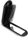 Portable Travel Hair Brush, Small Foldable Hairbrush for Women and Men by Mozeat+Lens