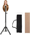 55 Inch Wig Stand Tripod Mannequin Head Stand Heavy Duty Wig Stand Tripod for Styling Wig (Black,Mannequin Head Not Included) by AliLeader