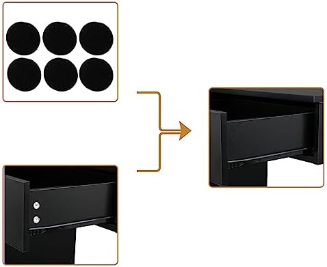 Salon Stations for Hair Stylist, Wall Mount Styling Station Classic Locking Barber Stations Beauty Salon Equipment with Drawer (with 1 Drawers &3 Hair Dryer, Black) - Image 7