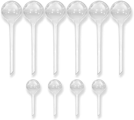 Watering Globe Sleeves 10 Pack – Anti-Clog Plastic Inserts for Plant Globes by LittleGreenLeaf