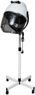 White,Standing,Hair Conditioning Color Processor Adjustable Stand Up Bonnet Hair Dryer with Rolling Wheels for Home Salon Spa Beauty Equipment by JIYIAN